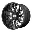 XD858 Gloss Black Milled 10x22 8/165,1 ET-18 CB125,1 60° - Alumiinivanteet - 272742 - 1
