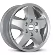 R44 Crystal Silver 7x17 6/130 ET55 60° - Alumiinivanteet - 360942 - 1