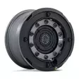 BR027 ARX GUN BLACK W/ MATTE BLACK RING 8,5x17 8/170 ET0 CB125.1 60° - Alumiinivanteet - 372722 - 1