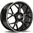Chief Matt Black Lip Polished 9,5x20 5/112 ET45 CB66.6 60° - Alumiinivanteet - 350602 - 2