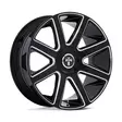 DC273 PULL GLOSS BLACK MILLED 9x24 5/115/120 ET38 CB74.1 60° - Alumiinivanteet - 353902 - 1
