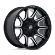 FC880 SUPER C GLOSS BLACK MILLED 12x22 8/170 ET-44 CB125,1 60° - Alumiinivanteet - 354072 - 1