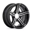 HE1827 GLOSS BLACK MACHINED 6x15 6/139,7 ET-6 CB108,0 60° - Alumiinivanteet - 342092 - 1