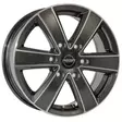 Hercules 6 Anthracite grey front polished 6,5x17 6/120 ET50 CB74.6 60° - Alumiinivanteet - 357742 - 1