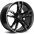 Inferno Matt Black Front Polished 8,5x18 5/120 ET33 CB72,6 60° - Alumiinivanteet - 313572 - 1