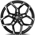 Monster Matt Black Front Polished 8x19 5/112 ET40 CB57.1 60° - Alumiinivanteet - 354452 - 1