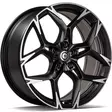 Monster Matt Black Front Polished 8x18 5/112 ET40 CB57.1 60° - Alumiinivanteet - 356442 - 2