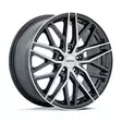 PE004 P3E GLOSS GUNMETAL W/ BRUSHED MACHINED FACE 8x17 5/112 ET40 CB66.6 60° - Alumiinivanteet - 359782 - 1