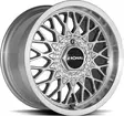 RONAL LS Silver Front Cut 7,5x15 4/100 ET25 CB57,1 60° - Alumiinivanteet - 344692 - 1