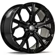 RUNNER Black Glossy 8x18 5/112 ET30 CB66.6 60° - Alumiinivanteet - 356502 - 1