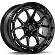 SCF-W Black Glossy 8,5x19 5/114,3 ET40 CB72.6 60° - Alumiinivanteet - 356472 - 1