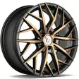 SSF-1 Black Glossy Gold Front 8,5x19 5/112 ET45 CB66.6 60° - Alumiinivanteet - 373202 - 1