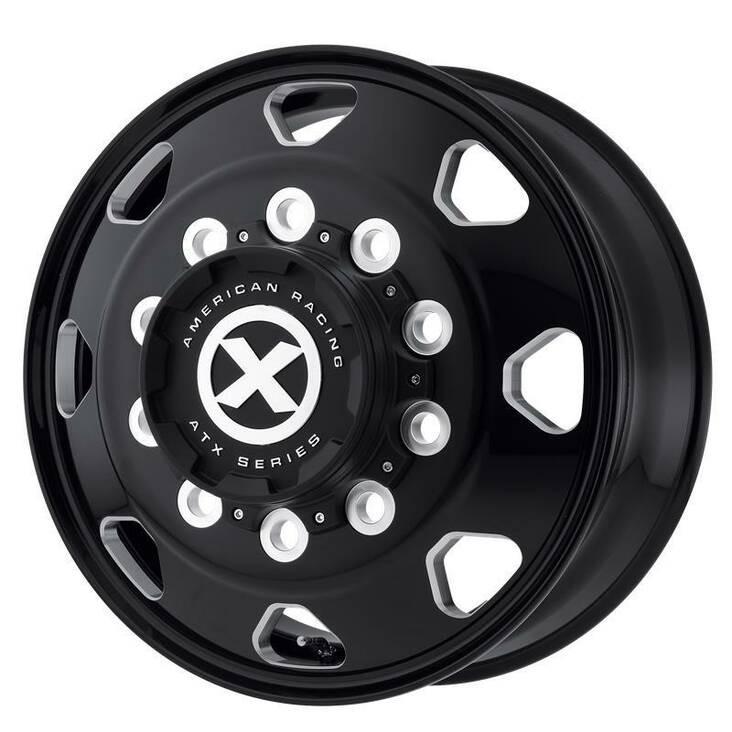 AO401 Satin Black Milled - Front 8,25x5 10/285,75 ET144 CB220,1 60° - Alumiinivanteet - 277392 - 1