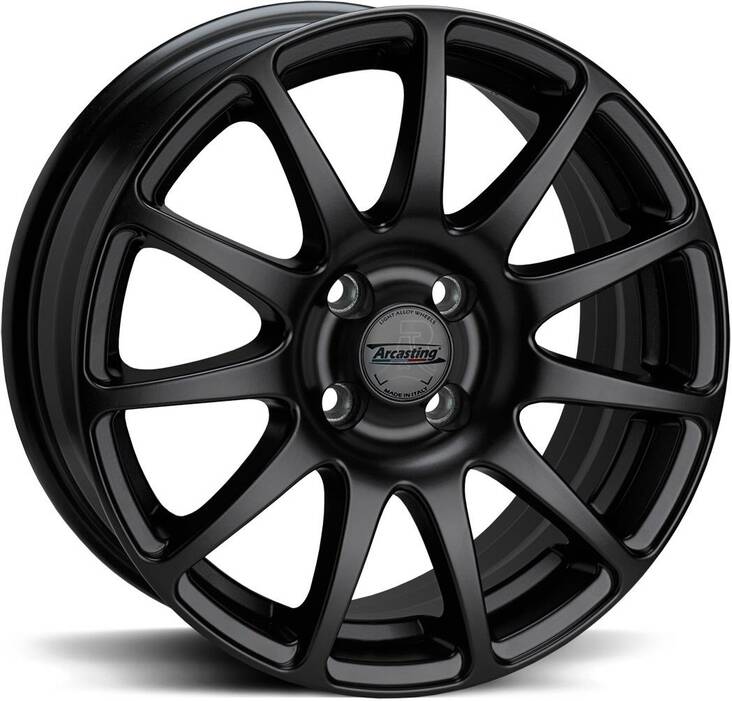 ARCASTING Excalibur Black Matt 4,5x14 4x114,3 ET10 CB70.0 60° - Alumiinivanteet - 23632 - 1