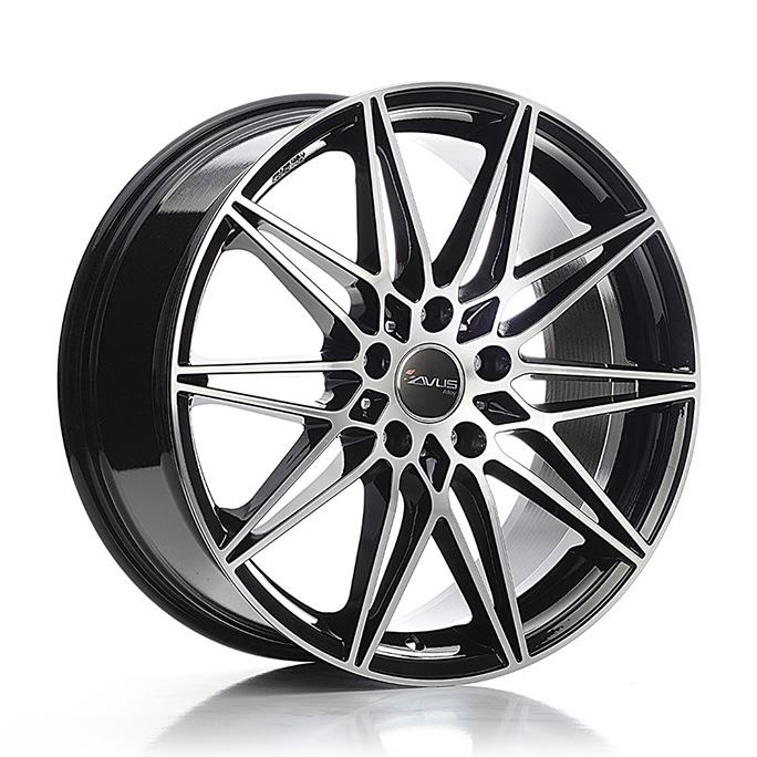 AVUS AC-MB5 Black Polished 8,5x19 5/112 ET47 CB66,7 POISTO 60° - Alumiinivanteet - 269692 - 1