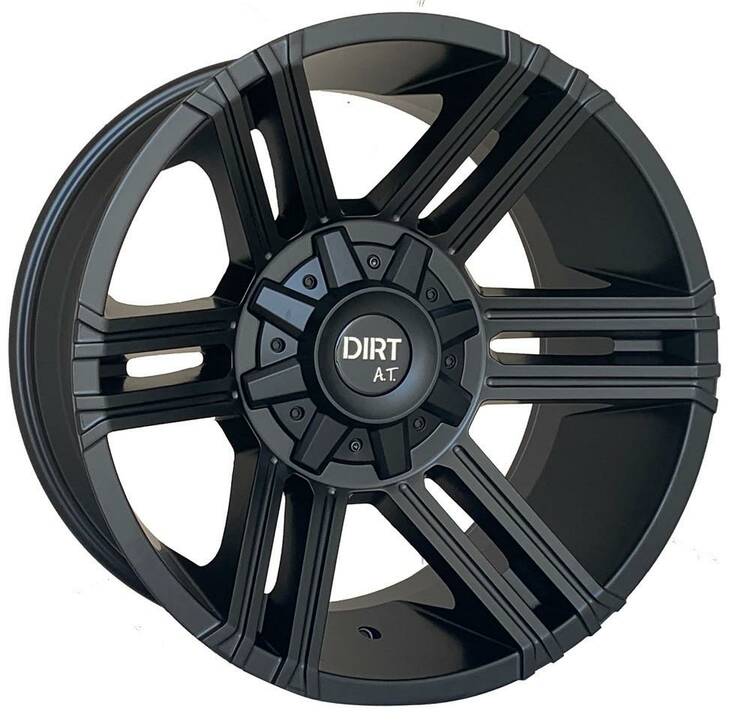D102 Flatblack 10x20 6/135/139,7 ET-25 CB106.1 60° - Alumiinivanteet - 300332 - 1