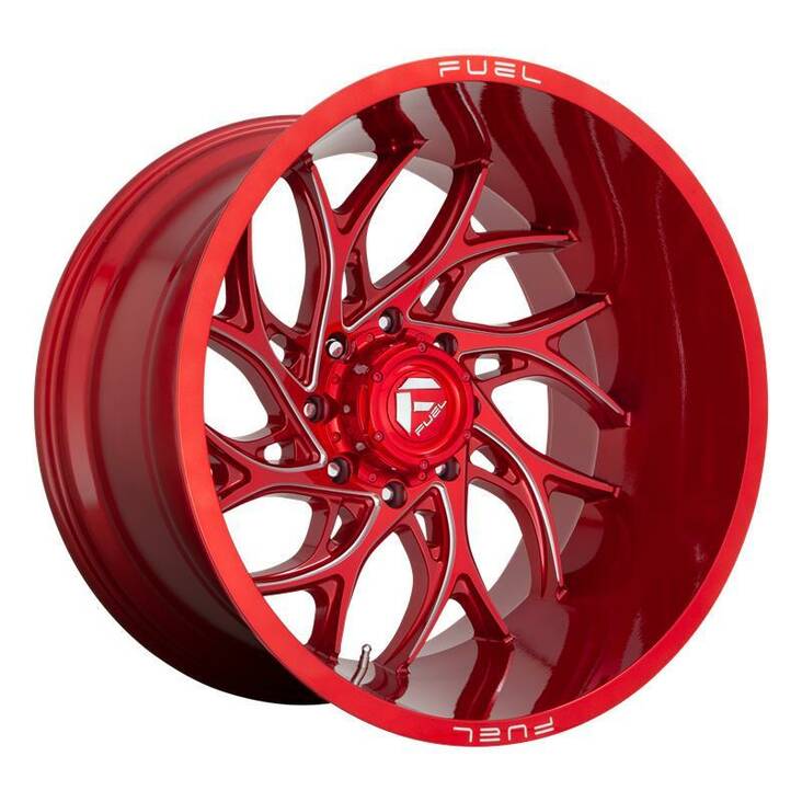 D742 RUNNER CANDY RED MILLED 8,25x22 8/210 ET-246 CB154.3 60° - Alumiinivanteet - 299172 - 1