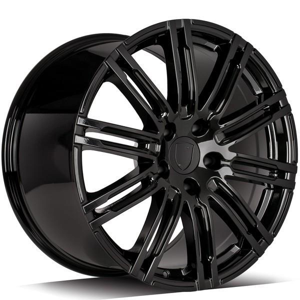 Elite Black Glossy 9,5x20 5/130 ET50 CB71,6 60° - Alumiinivanteet - 320202 - 1