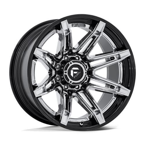 FC401 BRAWL CHROME W/ GLOSS BLACK LIP 10x20 8x170 ET-18 CB125.1 60° 1678 kg - Alumiinivanteet - 333842 - 1