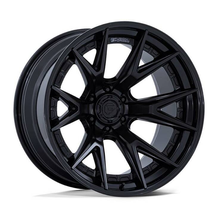 FC402 CATALYST MATTE BLACK W/ GLOSS BLACK LIP 9x20 6/139,7 ET1 CB106.1 60° - Alumiinivanteet - 330992 - 1