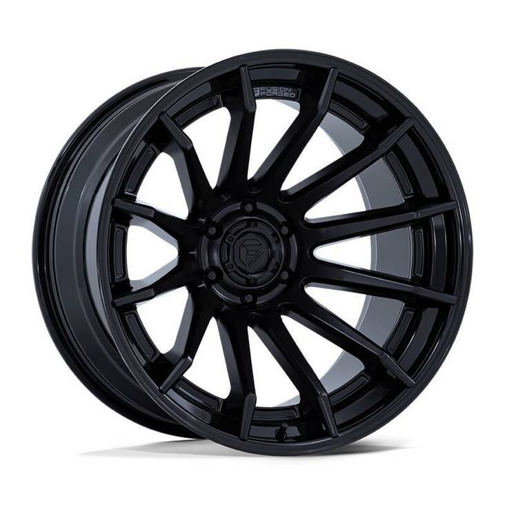 FC403 BURN MATTE BLACK W/ GLOSS BLACK LIP 10x22 5/127 ET-18 CB71,5 60° - Alumiinivanteet - 328912 - 1