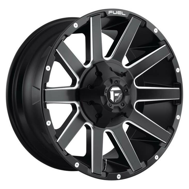 FC616 MATTE BLACK MILLED 9x20 8/180 ET1 CB124,2 60° - Alumiinivanteet - 247552 - 1