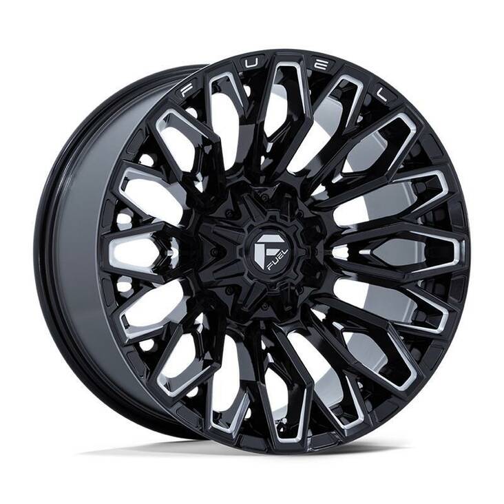 FC865 STRIKE GLOSS BLACK MILLED 10x22 8/170 ET-18 CB125,1 60° - Alumiinivanteet - 332332 - 1