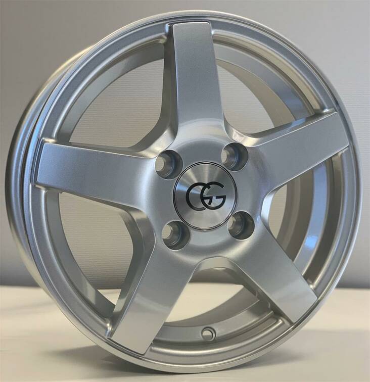 GG Trailer 2 Silver 5x13 4/100 ET30 CB70,1 720 Kg 60° - Alumiinivanteet - 258052 - 1