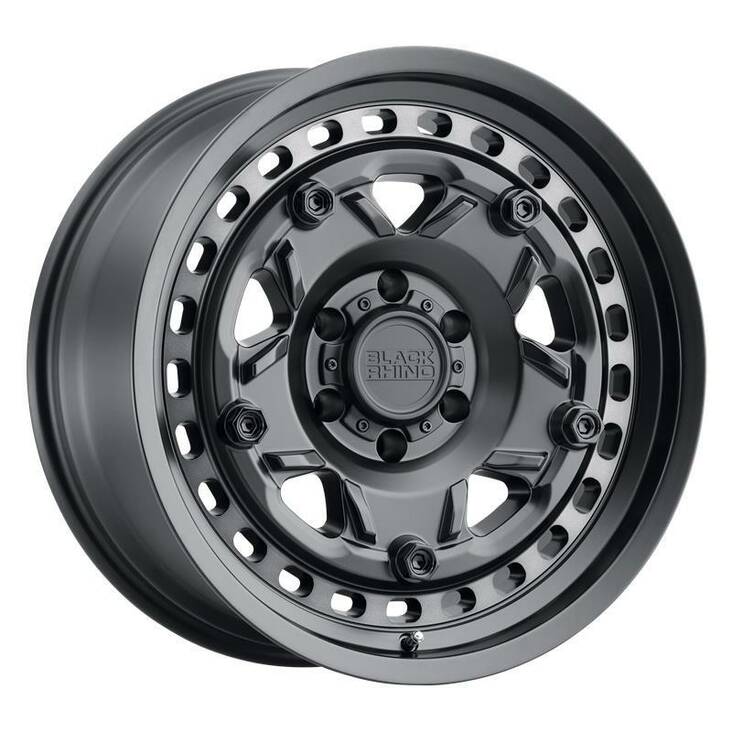 GRANGE MATTE BLACK W/ MACHINED TINT RING 8,5x17 6/139,7 ET-18 CB112,1 60° - Alumiinivanteet - 289132 - 1