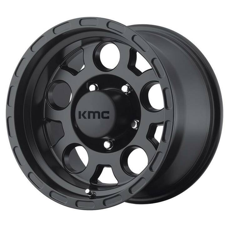 KM522 Matte Black 8x16 6/139,7 ET0 CB108.0 60° - Alumiinivanteet - 268532 - 1