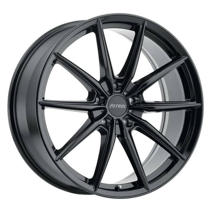 P4B GLOSS BLACK 8x18 5/110 ET40 CB72.1 60° - Alumiinivanteet - 329892 - 1