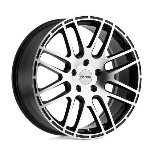P6A GLOSS BLACK W/ MACHINED CUT FACE 8x18 5/120 ET35 CB76,1 60° - Alumiinivanteet - 339112 - 1
