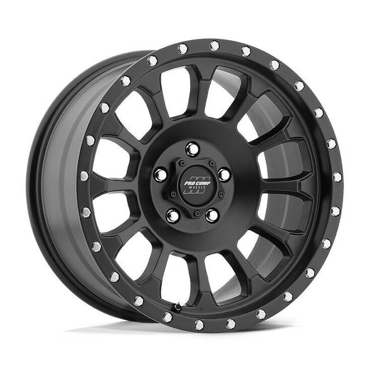 PA34 ROCKWELL SATIN BLACK 9x18 6/135 ET0 CB87.1 60° - Alumiinivanteet - 331562 - 1