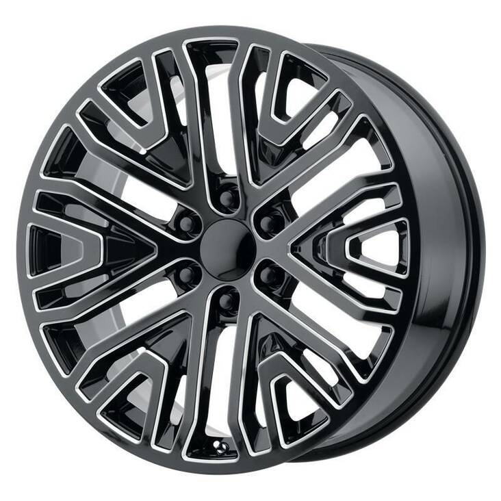 PR197 Gloss Black Milled 10x24 6/139,7 ET31 CB78.1 60° - Alumiinivanteet - 314742 - 1