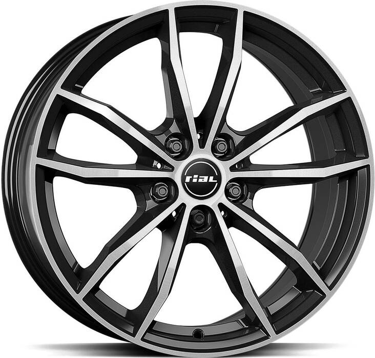 RIAL X12 Diam Black Pol 7,5x18 5/112 ET46 CB57.1 R13 - Alumiinivanteet - 298112 - 1