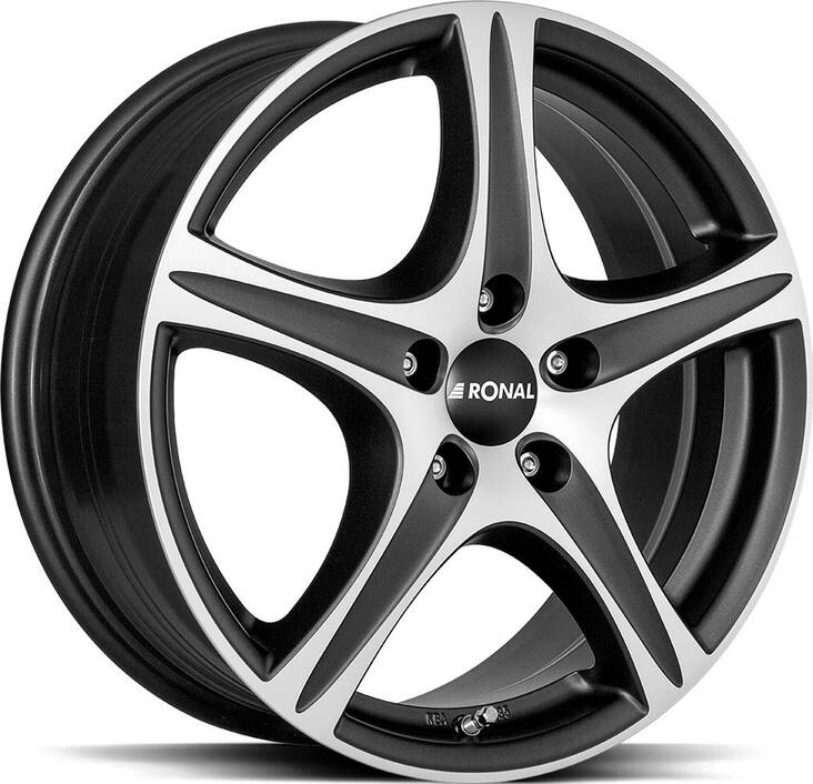 RONAL R56 Matt Black Front Cut 7,5x19 5/112 ET33 CB66,6 R13 - Alumiinivanteet - 335932 - 1