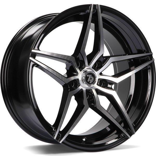 SV-A Black Front Polished 9x18 5/120 ET35 CB72.6 60° - Alumiinivanteet - 313952 - 1