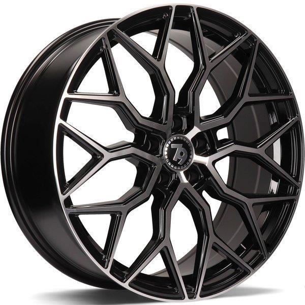SV-K Black Front Polished 7x16 5/114,3 ET40 CB73,1 60° - Alumiinivanteet - 314392 - 1