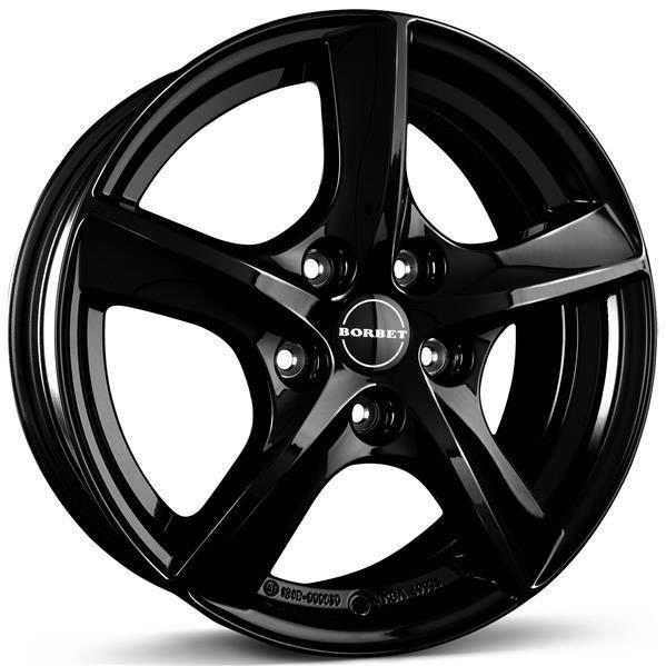 TL Black Glossy 6,5x16 5/112 ET46 CB57,1 60° - Alumiinivanteet - 313662 - 1