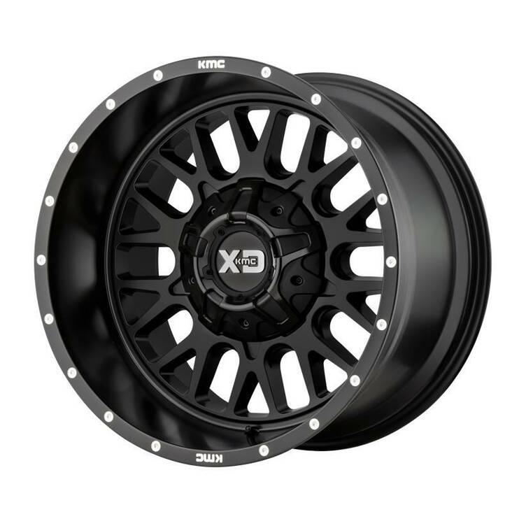 XD842 Satin Black 10x20 8/165,1 ET-18 CB125,5 60° - Alumiinivanteet - 237192 - 1