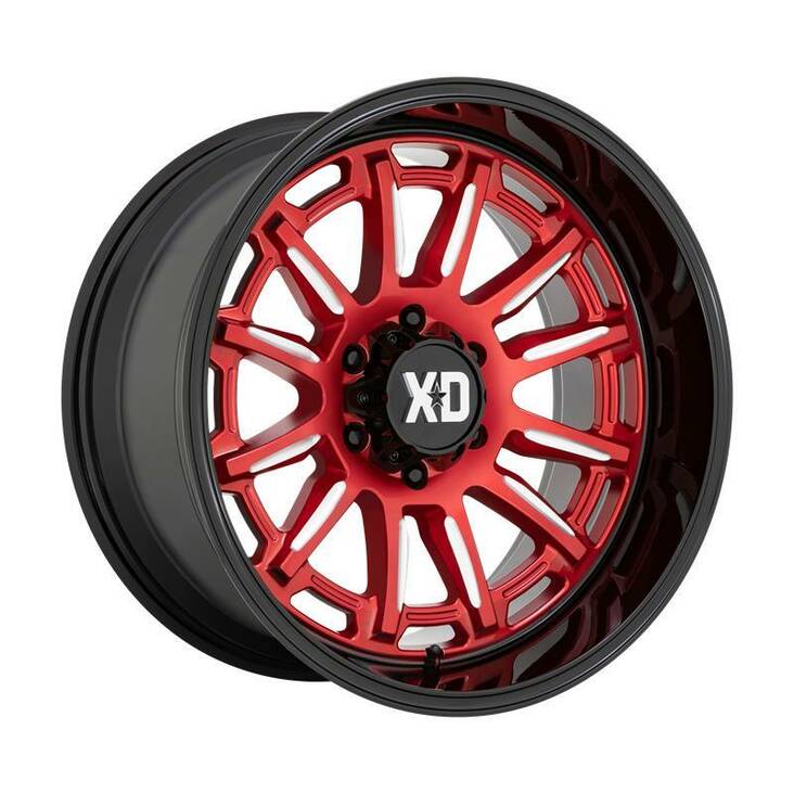 XD865 PHOENIX CANDY RED MILLED W/ BLACK LIP 9x20 6/135 ET0 CB87,1 60° - Alumiinivanteet - 327952 - 1