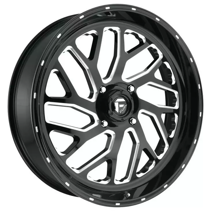 FC581 GLOSS BLACK MILLED 10x20 5/114,3/127 ET-18 CB78,1 60° - Alumiinivanteet - 247502 - 1