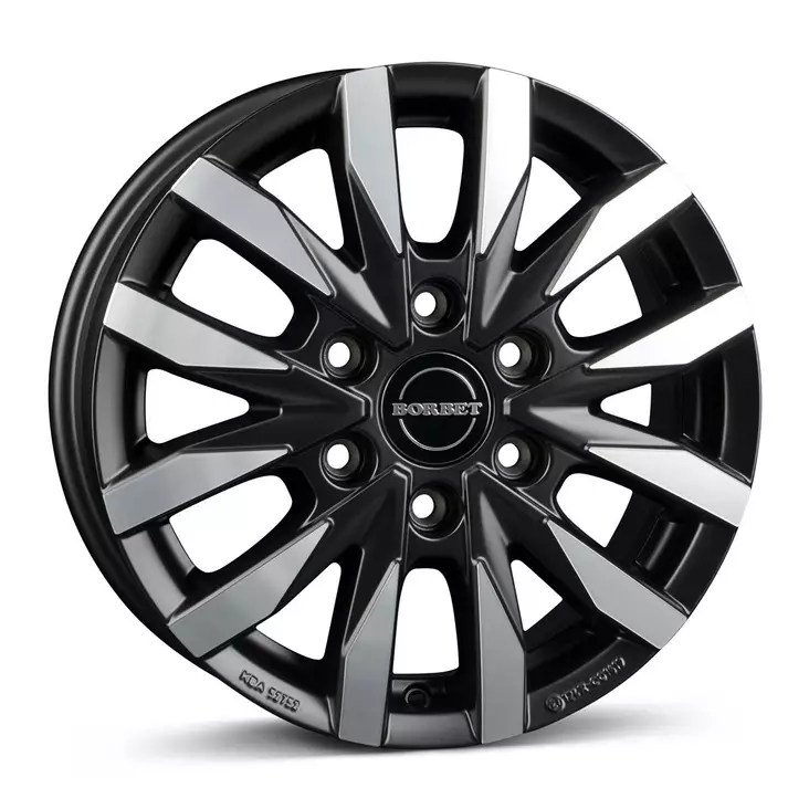 BORBET CW6 black polished matt 6,5x16 6/130 ET62 CB84,1 60° - Alumiinivanteet - 339892 - 1