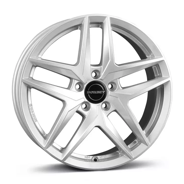 BORBET Z Chrystal Silver 7x17 5/112 ET48.5 CB66,6 - Alumiinivanteet - 340752 - 1