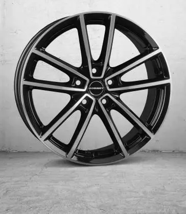 W Gloss Black Polished 8x18 5/112 ET44 60° - Alumiinivanteet - 360842 - 1