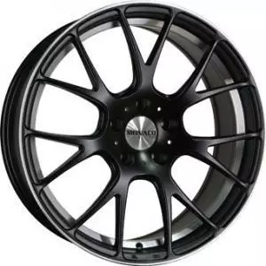 MIRABEAU Matt Black Polished 8x18 5/112 ET45 60° - Alumiinivanteet - 360892 - 1