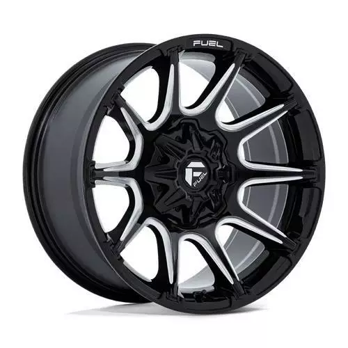 FC880 SUPER C GLOSS BLACK MILLED 12x22 8/170 ET-44 CB125,1 60° - Alumiinivanteet - 354072 - 1