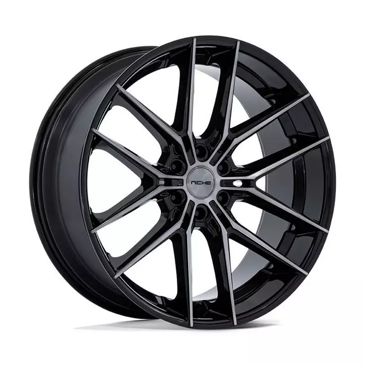 NC280 PRODIGY 6 GLOSS BLACK DARK TINTED CLEAR 10x26 6/139,7 ET20 CB106,1 60° - Alumiinivanteet - 342082 - 1