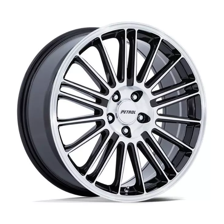 PE001 P1D GLOSS BLACK W/ MACHINED FACE 8,5x20 5/110 ET40 CB72.6 60° - Alumiinivanteet - 354182 - 1