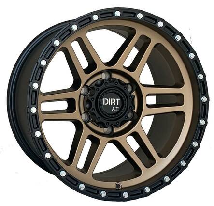 D111 Bronze black lip 9x17 6/139,7 ET12 CB106.1 60° - Alumiinivanteet - 300333 - 1